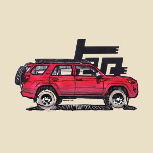 5th Gen 4Runner TRD - Red T-Shirt