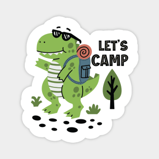 Happy camper dino Magnet