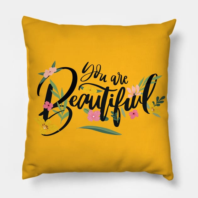 be beautiful Pillow by hossamimam