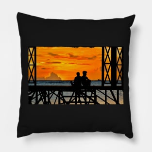 Sunset in Mauritius Pillow