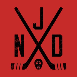 NJD Retro Sticks - Red T-Shirt