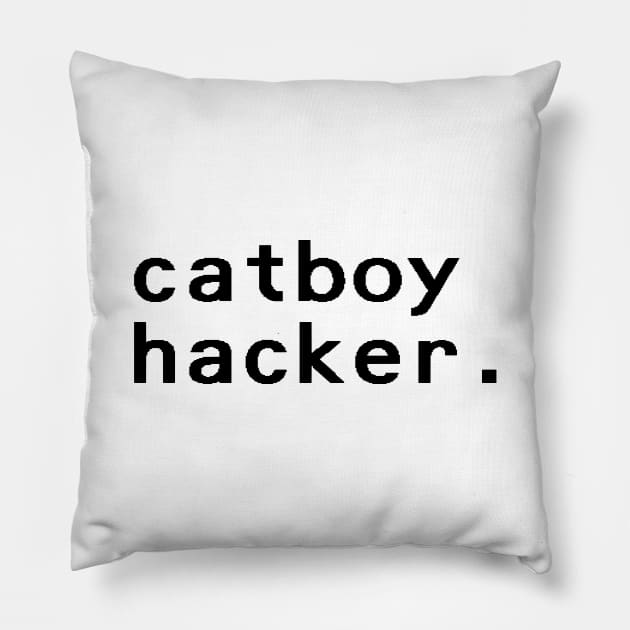 catboy hacker - Black Pillow by nyancrimew