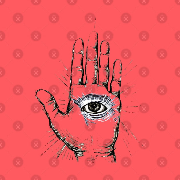 Hand with an Eye - 1 by FanitsaArt