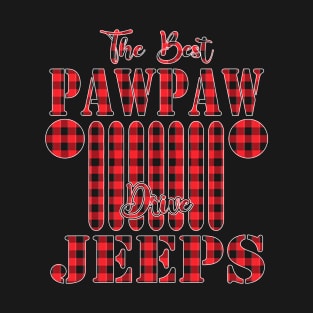 The Best Pawpaw Drive Jeeps Red Plaid Jeep Matching Pajama Family Buffalo Jeeps Lover T-Shirt