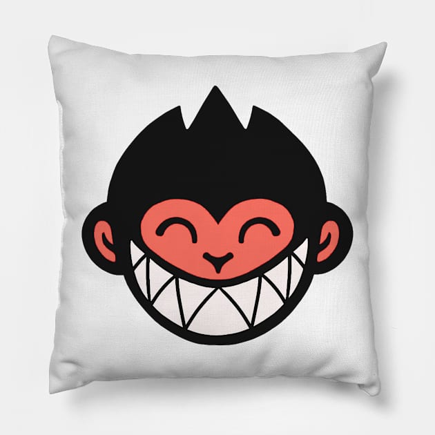 Monkey kids Pillow by monyet