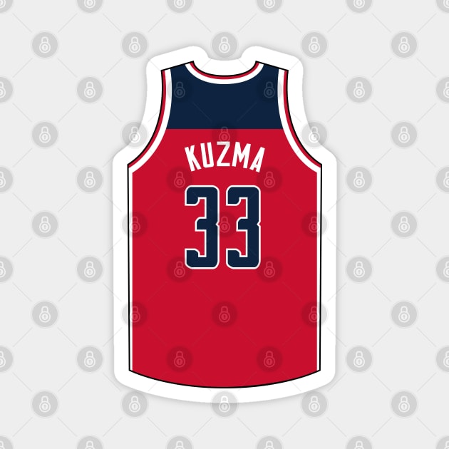 Kyle Kuzma Washington Jersey Qiangy Magnet by qiangdade