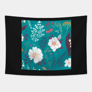 Garden florals and herbs Tapestry