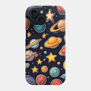 Celestial Body Cosmic Cartoon Space Phone Case