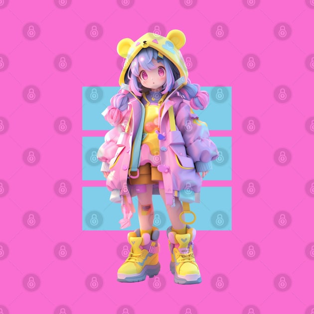 AKBLM - KAWAII かわいい DECORA KUMIKO CHAN | MEGA CUTE 3D PASTEL ANIME GIRL by AKBLM