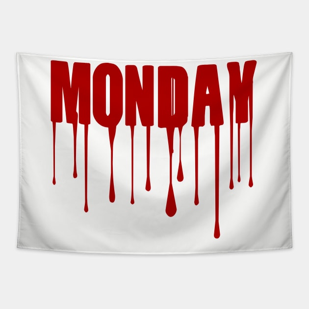 Monday Shark Week Halloween Costume Tapestry by iconicole