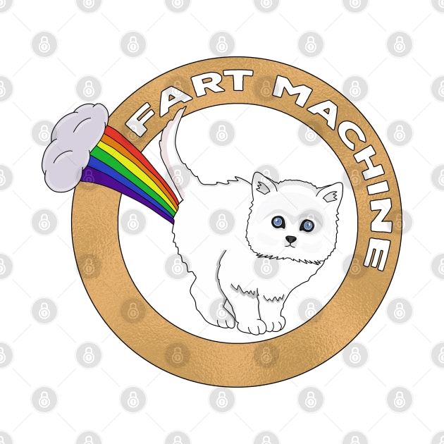 Fart Machine - Funny Cat Rainbow by DiegoCarvalho