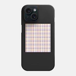 Navy Orange Spray Plaid Phone Case