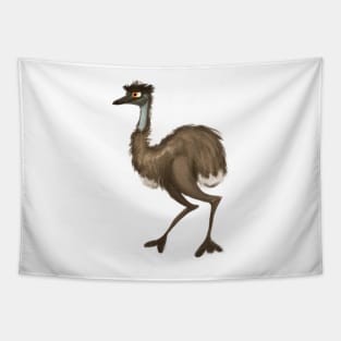 Cute Emu Drawing Tapestry