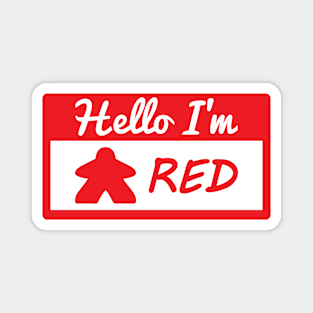 Red Player Tag Hello I'm Red Magnet