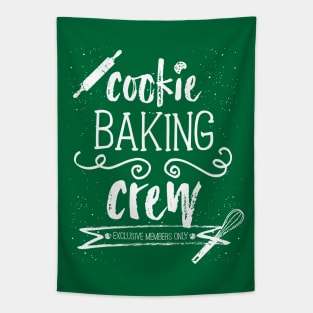 Cookie Baking Crew - Christmas Holiday Baking Green Team Tapestry