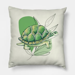 The wisdom of the turtle Pillow