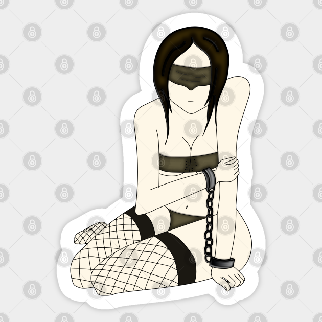 Girl in chains - Anime Girls - Sticker | TeePublic Girl in chains - Anime Girls - Sticker | TeePublic