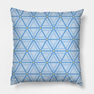 Intricate Geometric Honeycomb Triangle Hexagon Pattern Pillow