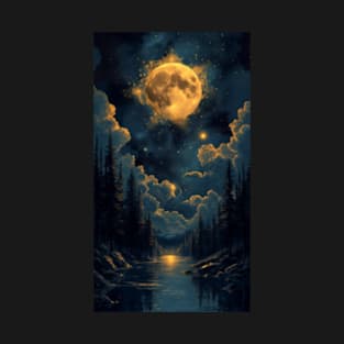 Night Moon 10K resolution T-Shirt