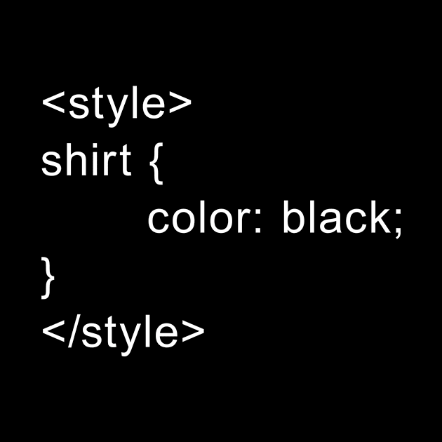 HTML Style - Black by joshthecartoonguy