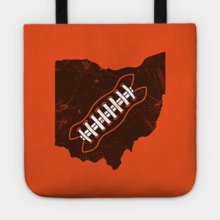 Ohio Football, Retro - Orange Tote