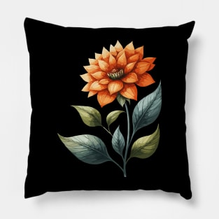 Retro Floral Bloom Pillow