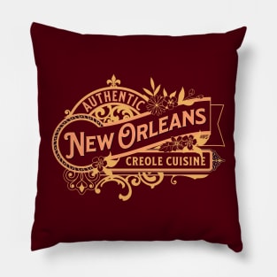 New Orleans Creole Cuisine Pillow