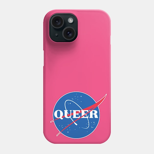 Nasa Queer /// Parody Logo Design Phone Case by DankFutura