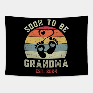 Soon To Be Grandma 2024 Gift For Women Mother day Tapestry