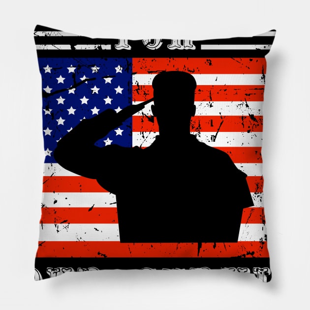 veterans day thank you for your service Pillow by Barnard