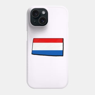 Red, White, and Blue Colorado Outline Phone Case