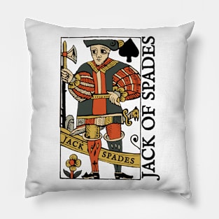 Character of Playing Cards Jack of Spades Pillow