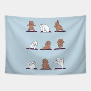 Poodle Yoga Tapestry