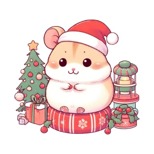 Cute Christmas Hamster T-Shirt