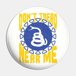 Dont Tread Near Me Gadsden Snake Silhouette Pin