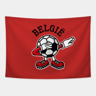 België Belgium dab dabbing soccer football Tapestry