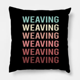 Colorful Text Weaving Weaver Pillow