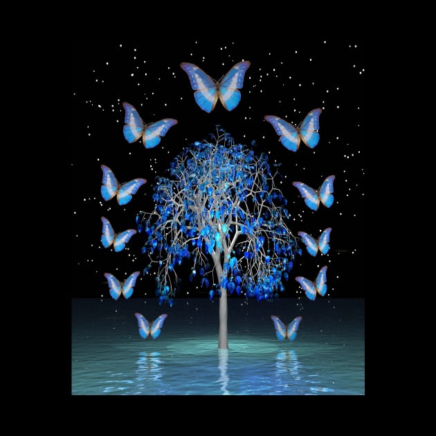 Butterfly Crystal Tree by icarusismartdesigns