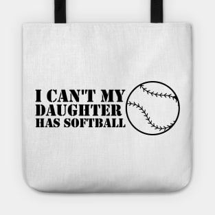 Funny Softball For Mom Dad Tote