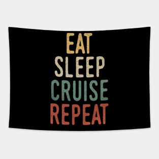 Eat sleep cruise repeat Tapestry