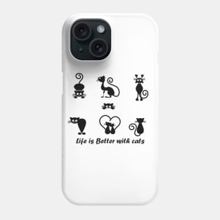 LIFE IS BETTER WITH CATS/ CATS LOVER/ GIFT Phone Case