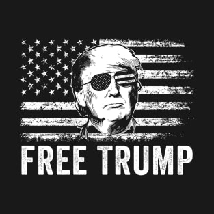 Free Trump US Flag T-Shirt