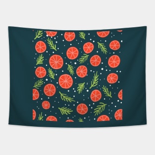 Pine and orange Tapestry