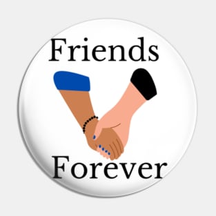 friends forever joining hands illustration Pin