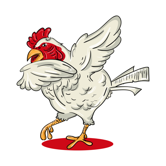 'Dabbing Dancing Chicken' Funny Dabbing Animal Gift by ourwackyhome