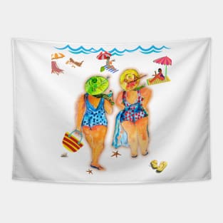 Summer vacation beach sun sand Tapestry