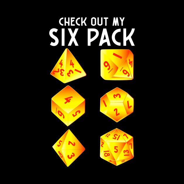 Funny Check Out My Six Pack Dice Pun by theperfectpresents