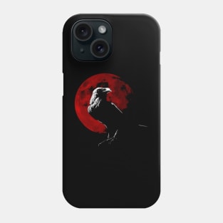 Blood Moon Raven Phone Case