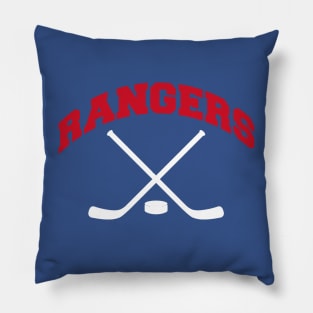 Rangers Hockey Small Logo Pillow