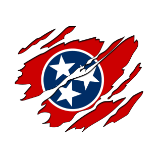 Tear Away Tennessee Flag T-Shirt